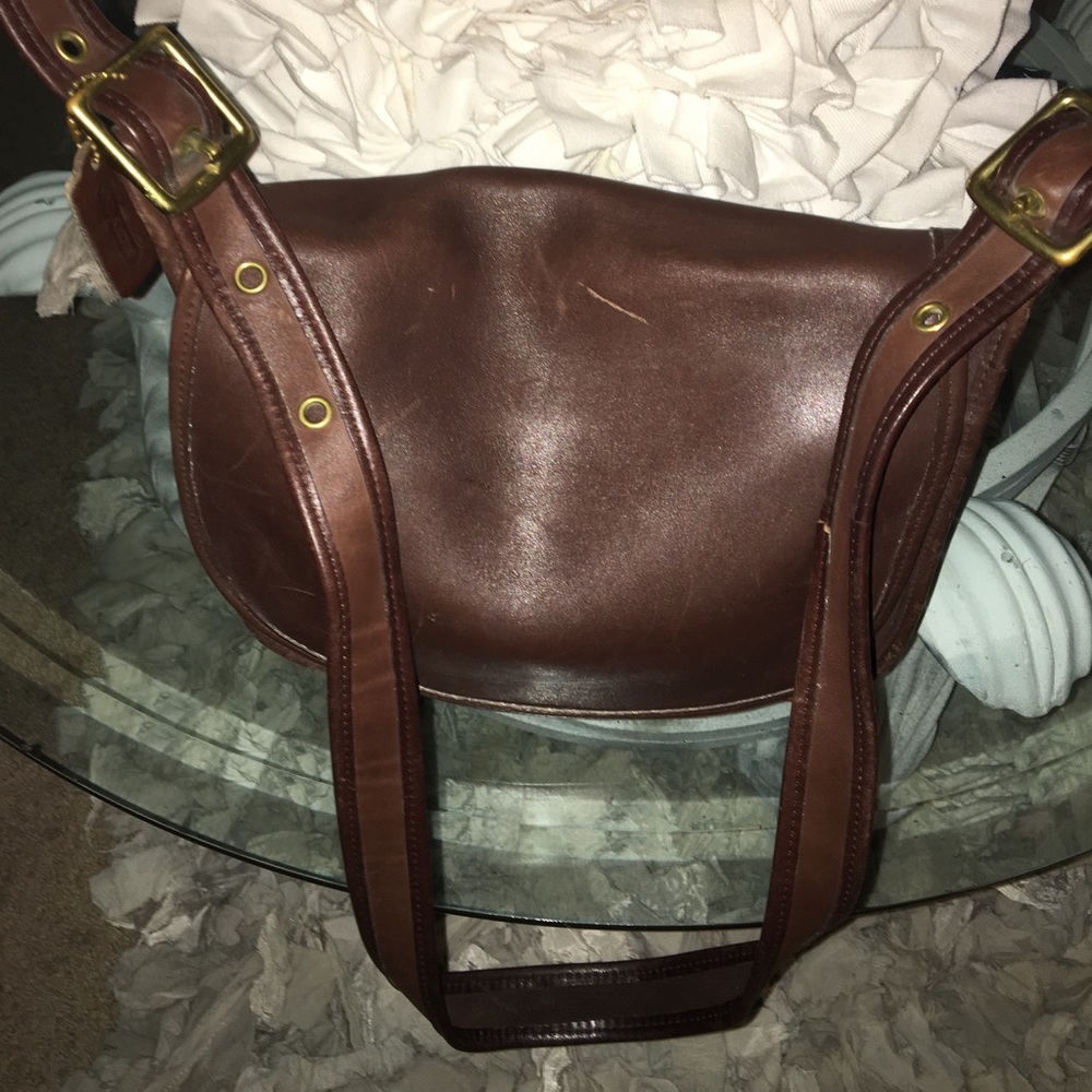 Coach- Vintage Authentic Coach Handbag-Brown